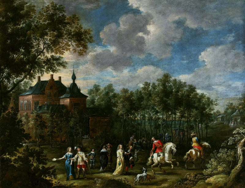 Bir parkta toplanma - David Teniers le Jeune