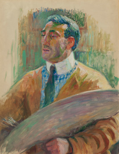 Autoportrait avec une palette - Théo van Rysselberghe - Alpha Reproduction