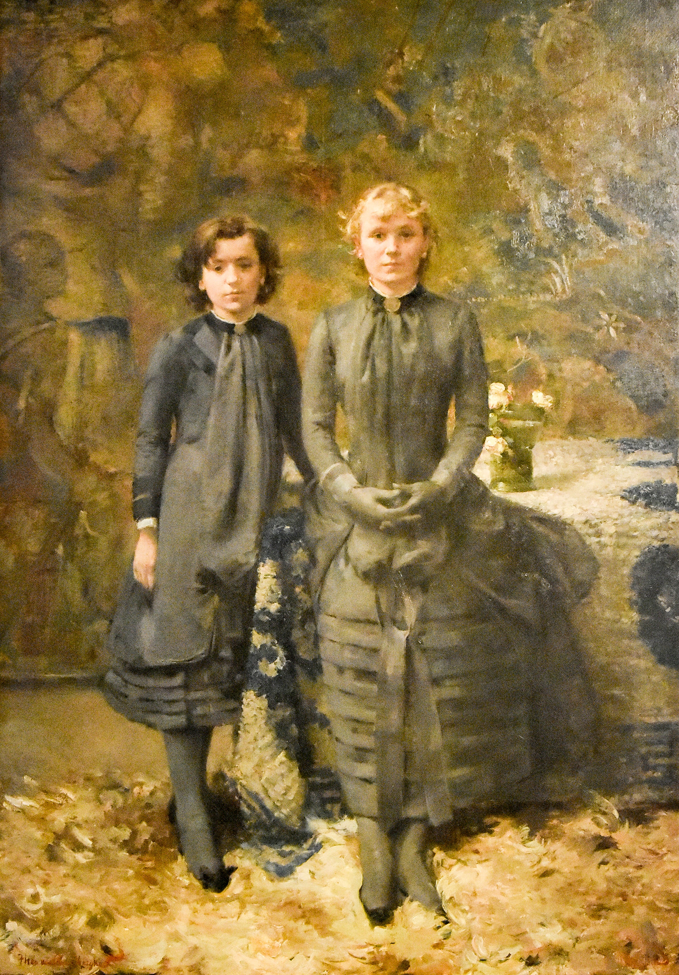 Les soeurs du peintre Schlobach - Théo van Rysselberghe