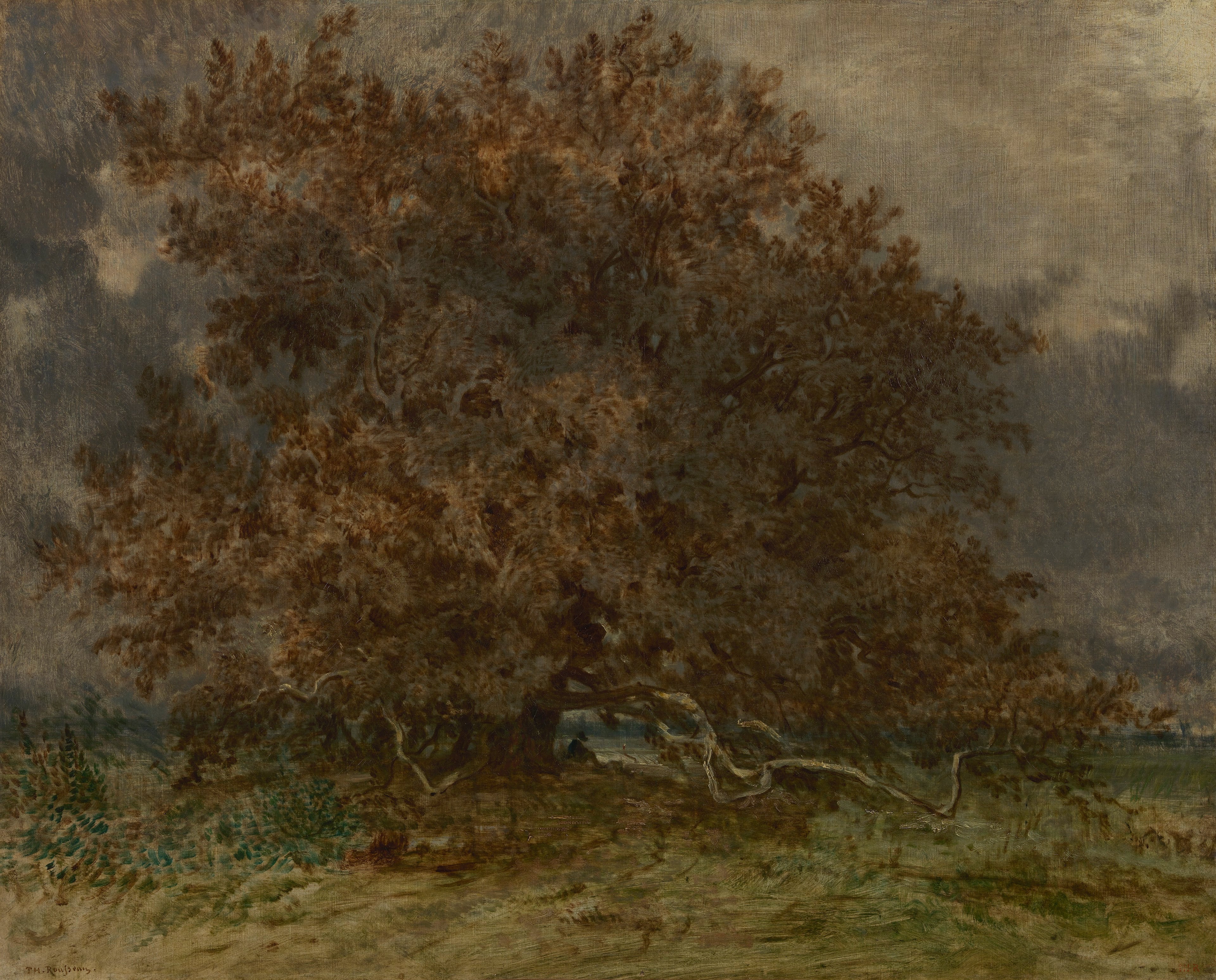 L'arbre tordu au Carrefour de l'Épine - Théodore Rousseau