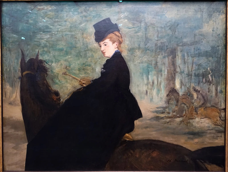 Marie Lefébure'in Ata Binişi Portresi - Édouard Manet