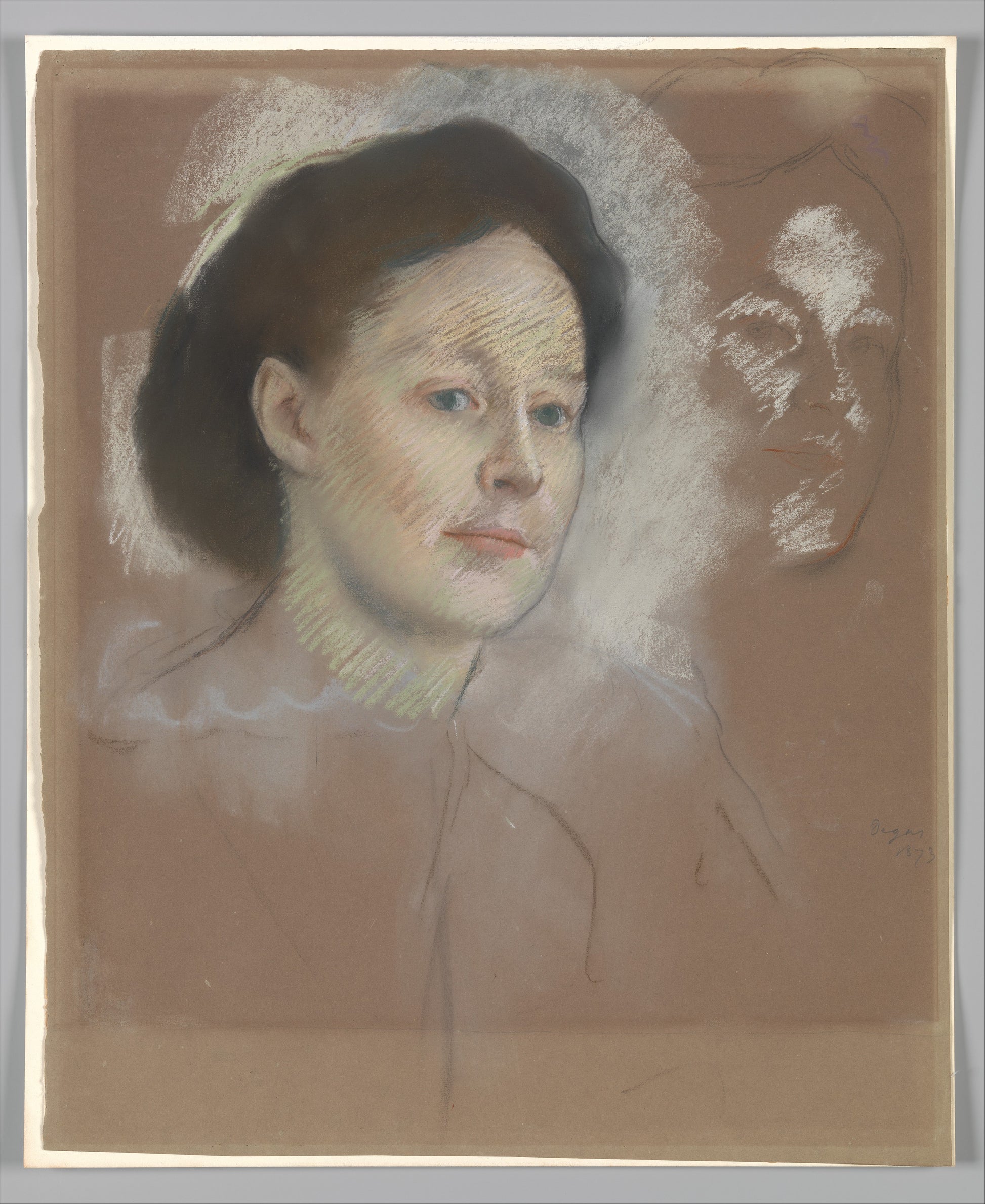 Reproduction du tableau « La cousine de l'artiste, probablement Mme William Bell (Mathilde Musson, 1841–1878) - Edgar Degas » par Alpha Reproduction en peinture à l’huile
