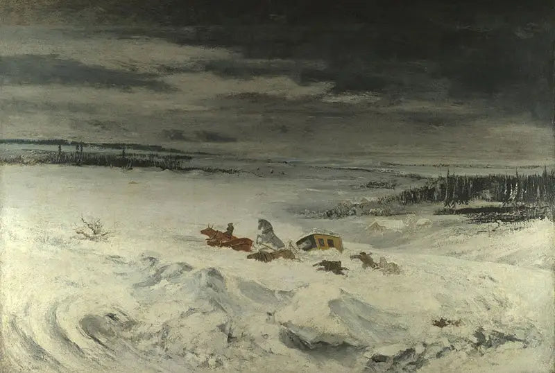 Karla Dikkatli Yolculuk - Gustave Courbet