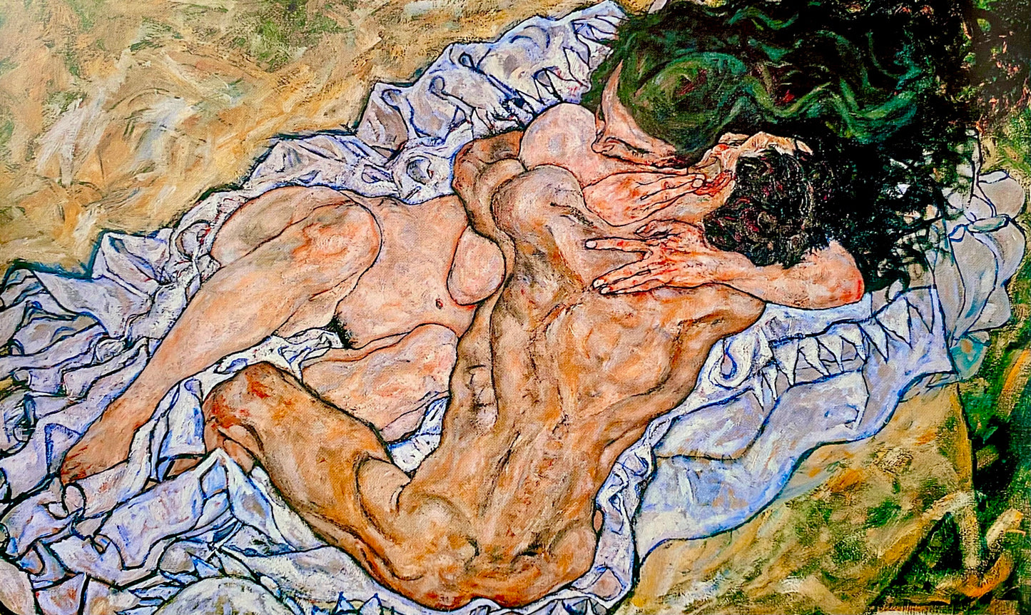 💞 Kucaklaşma (Sevgi Dolu Çift II) – Egon Schiele (1917)
