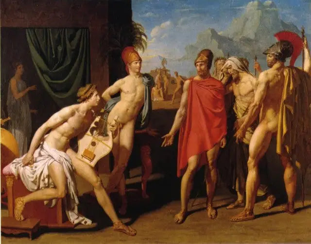 Agamemnon'un Elçilerini Kabul Eden Achille - Jean-Auguste-Dominique Ingres