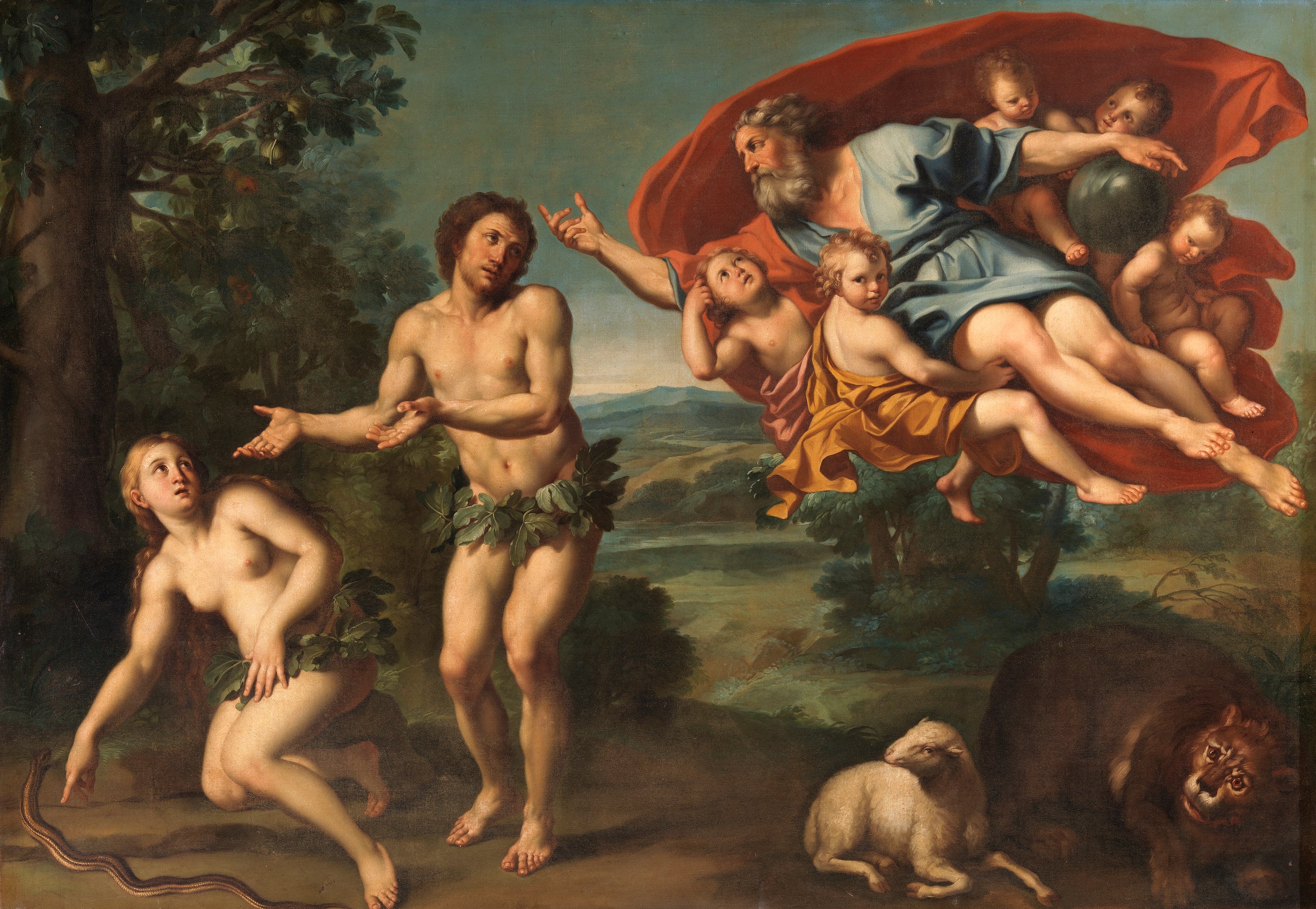 L'expulsion d'Adam et Eve - Domenichino