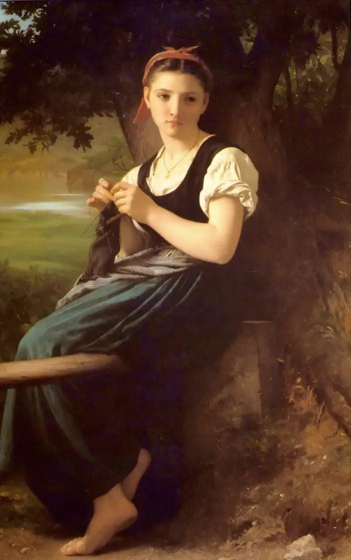 Örücü Kadın - Bouguereau