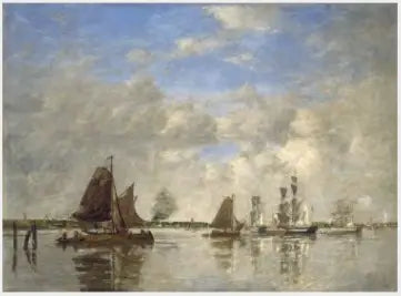 Dordrecht'te Meuse - Eugène Boudin