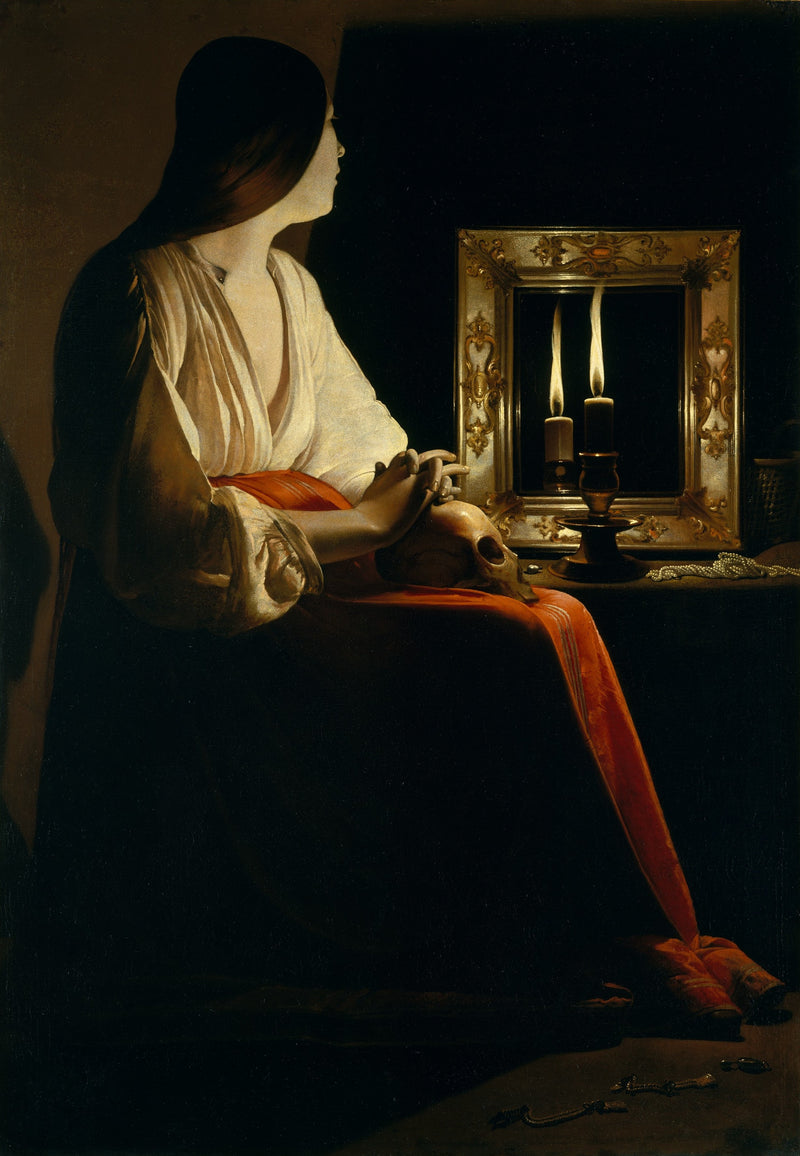 İki Alevli Madeleine - Georges de La Tour