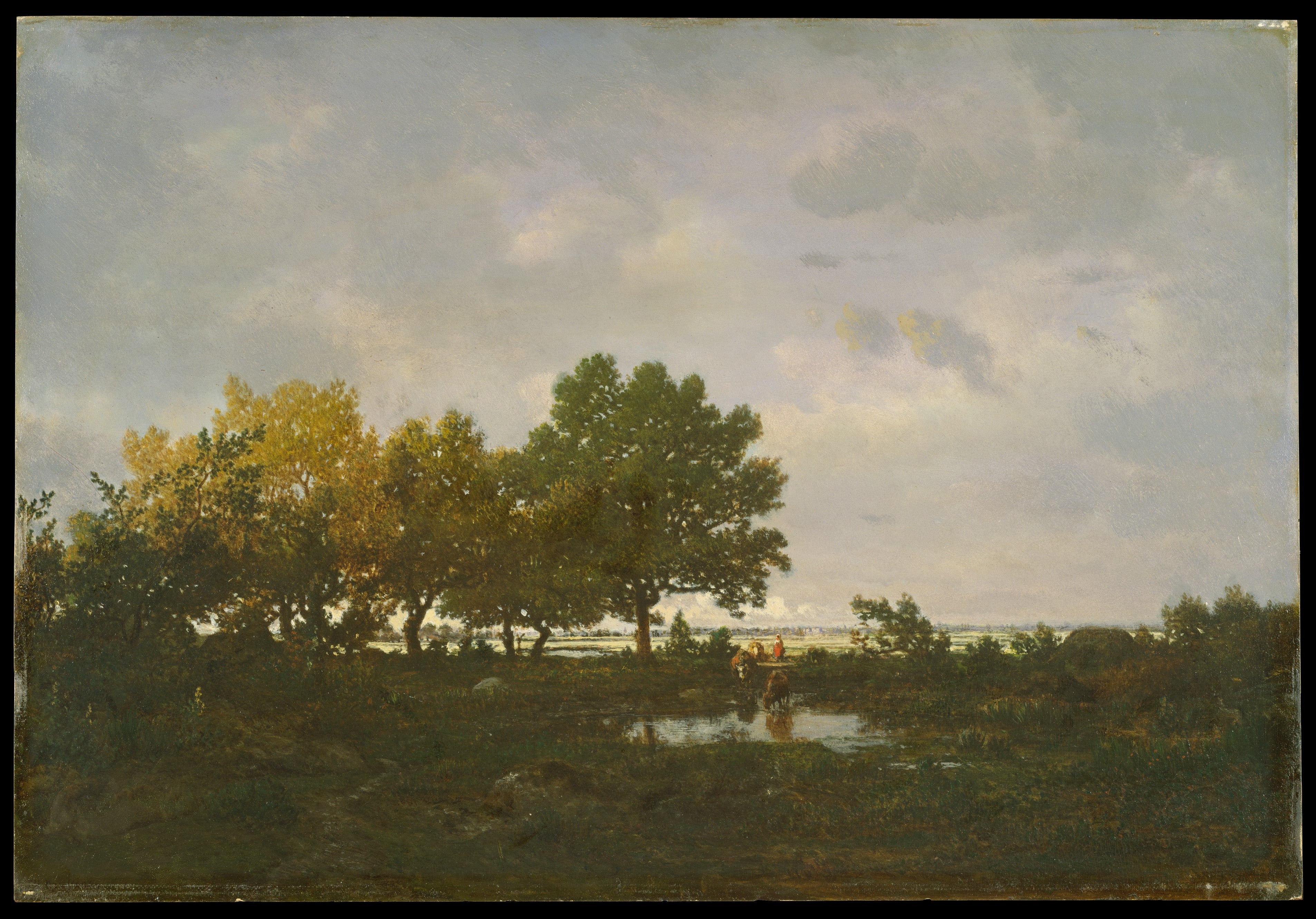 L'étang (La Mare) - Théodore Rousseau