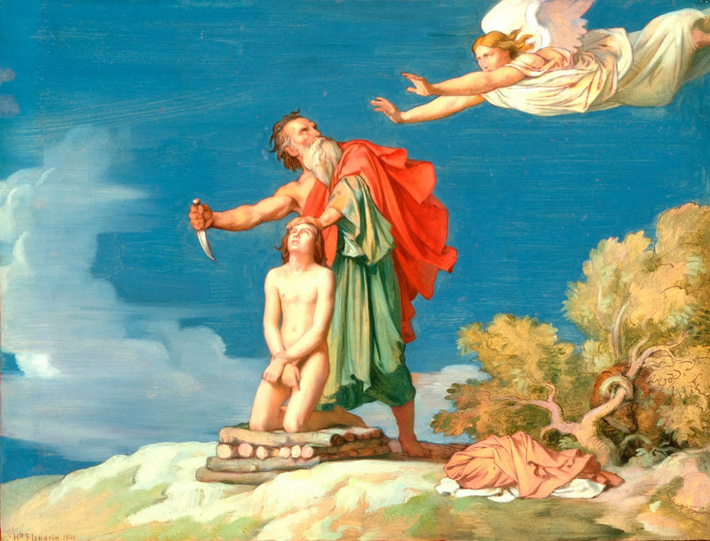 İshak'ın Kurbanı - Hippolyte Flandrin