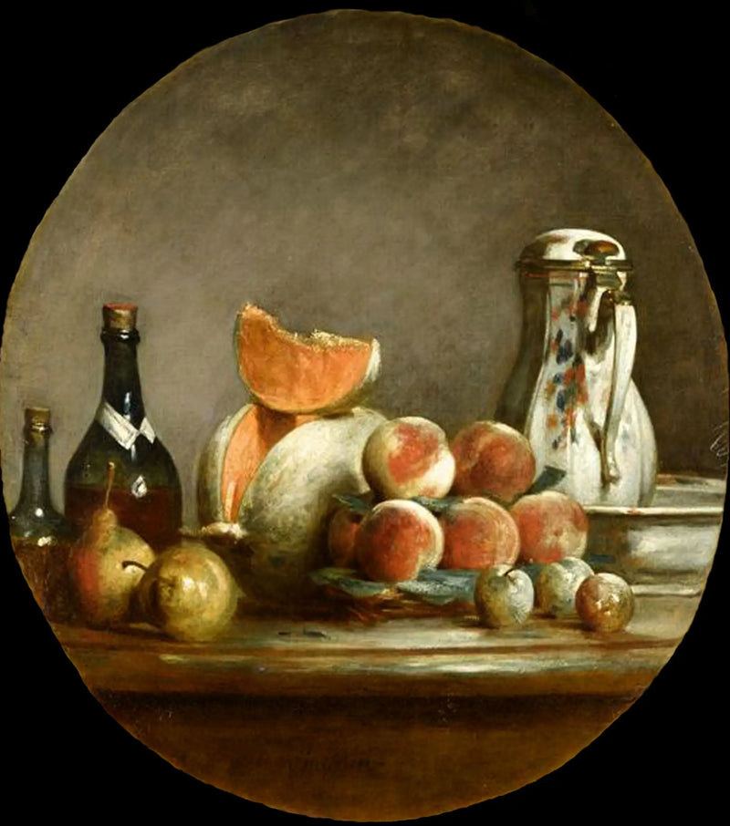Kavun, Armut, Şeftali ve Erik - Jean Siméon Chardin