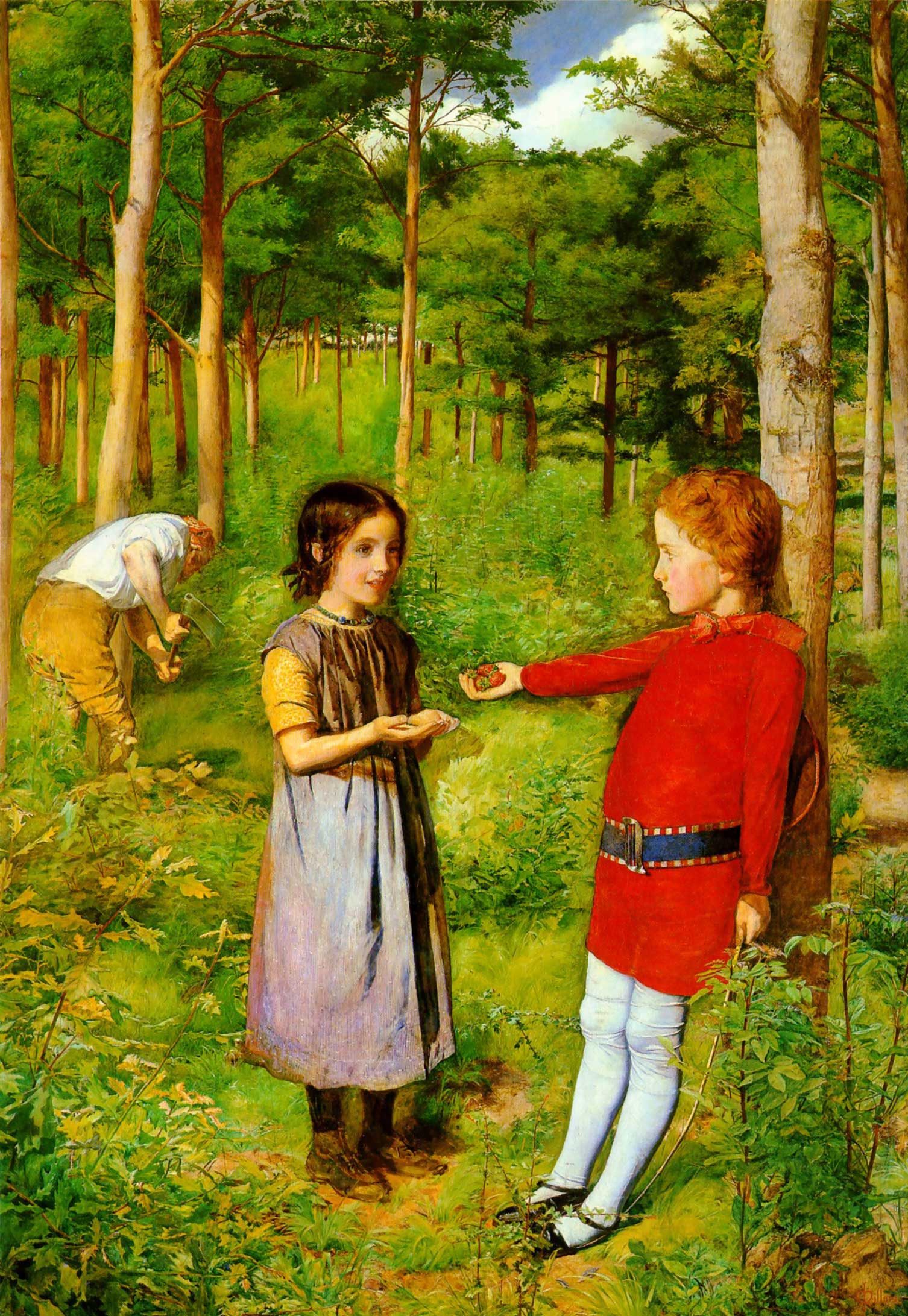 La Fille du forestier - John Everett Millais