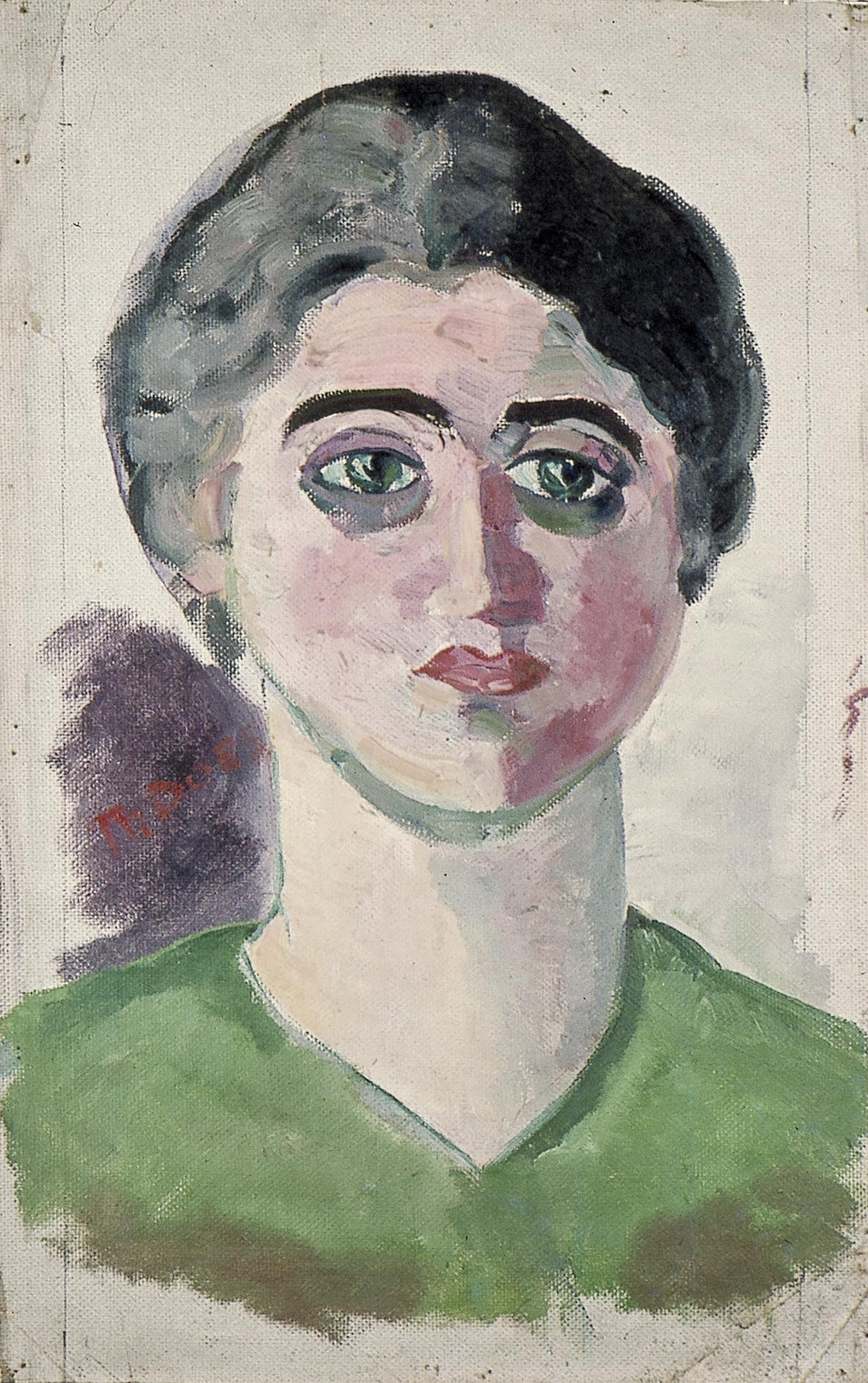 Portret van Lena Milius - Theo van Doesburg