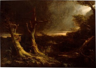 Tornade dans une forêt américaine - Thomas Cole