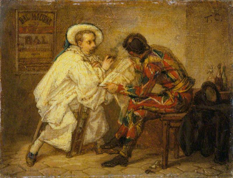Arlequin et Pierrot - Thomas Couture