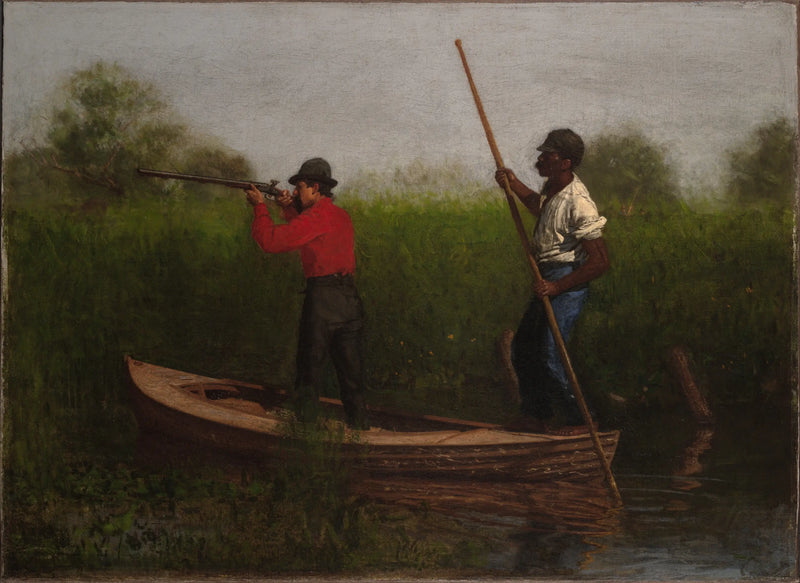 Delaware üzerinde tren ateşleme - Thomas Eakins