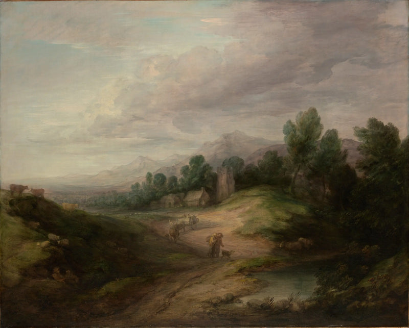 Thomas Gainsborough - Yüksek Bölgelerin Ağaçlık Manzarası
