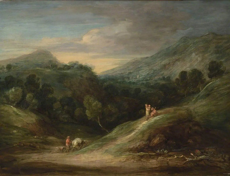 Yüksek toprakların geniş orman manzarası - Thomas Gainsborough