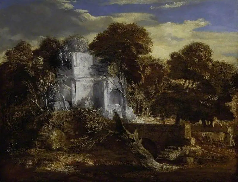 Kırsal Manzara, Köylü ve İnekler Köprüden Geçerken - Thomas Gainsborough