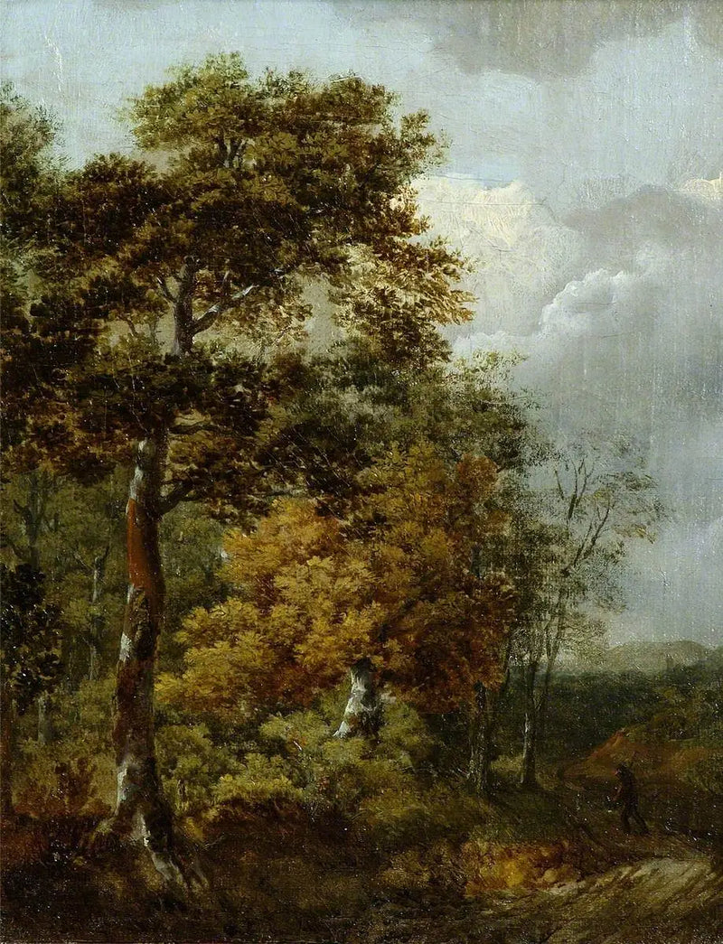 Bir Yoldaki Çiftçi ile Manzara - Thomas Gainsborough