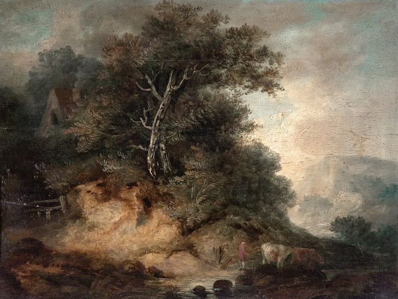 Thomas Gainsborough ile Bir Çiftçi ve Sığır Manzarası