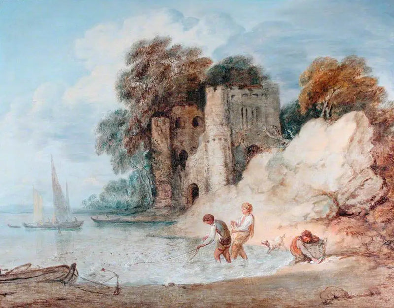 Kıyıdan balık tutma - Thomas Gainsborough