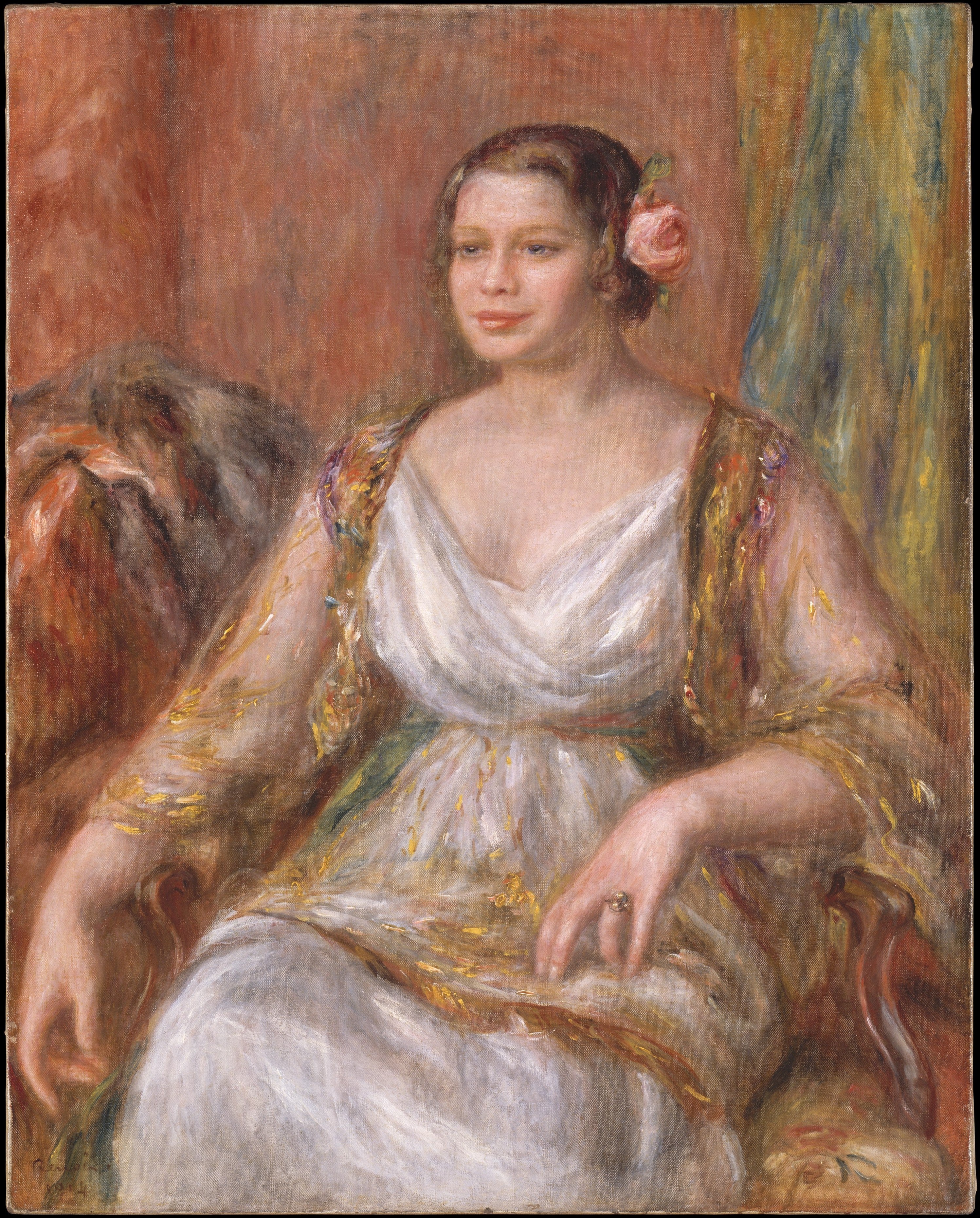Reproduction du tableau « Tilla Durieux - Pierre-Auguste Renoir » par Alpha Reproduction en peinture à l’huile