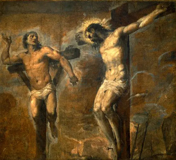 İsa ve İyi Hırsız - Titian