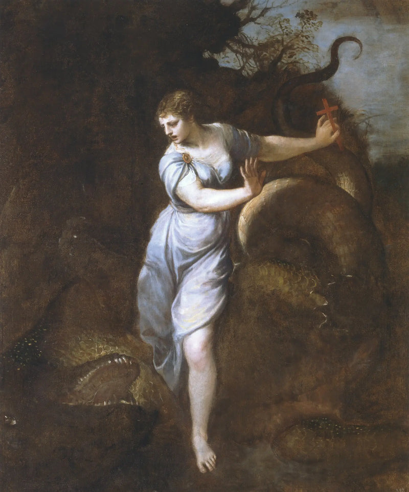 Sainte Marguerite ve Ejderha - Titian