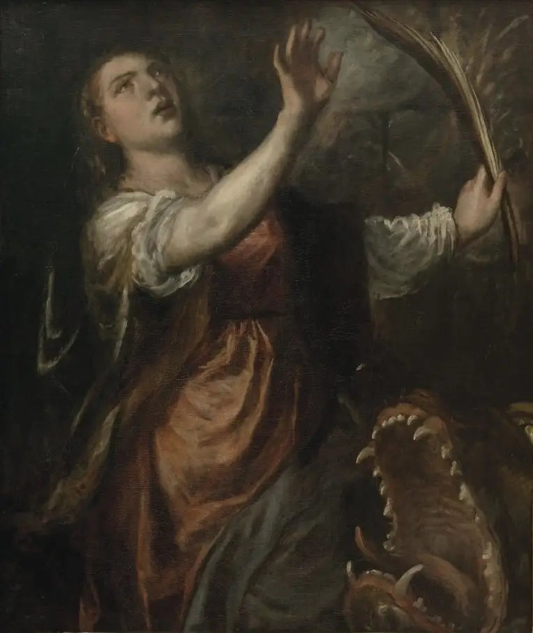 Sainte Marguerite ve Ejderha - Titian