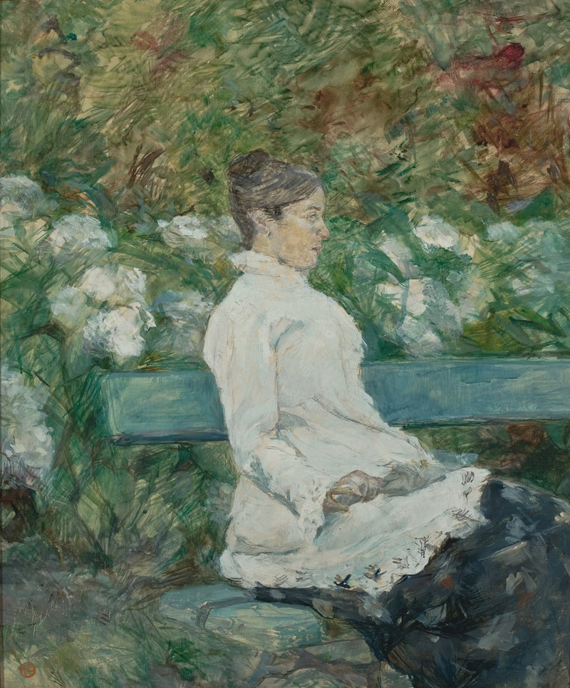 Madame la Comtesse Adèle de Toulouse-Lautrec au Jardin de Malromé - Henri de Toulouse-Lautrec