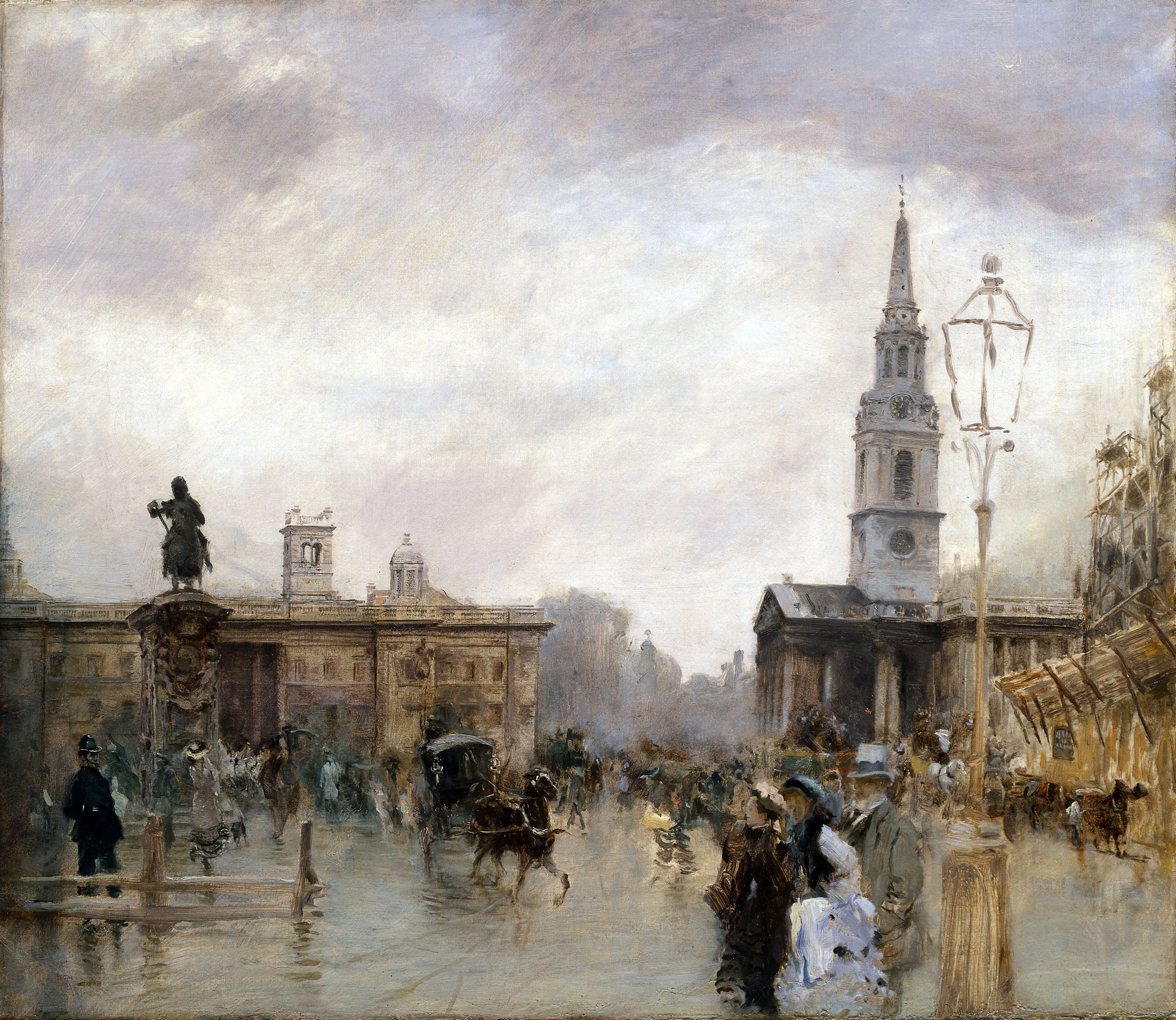 Place Trafalgar - Giuseppe De Nittis