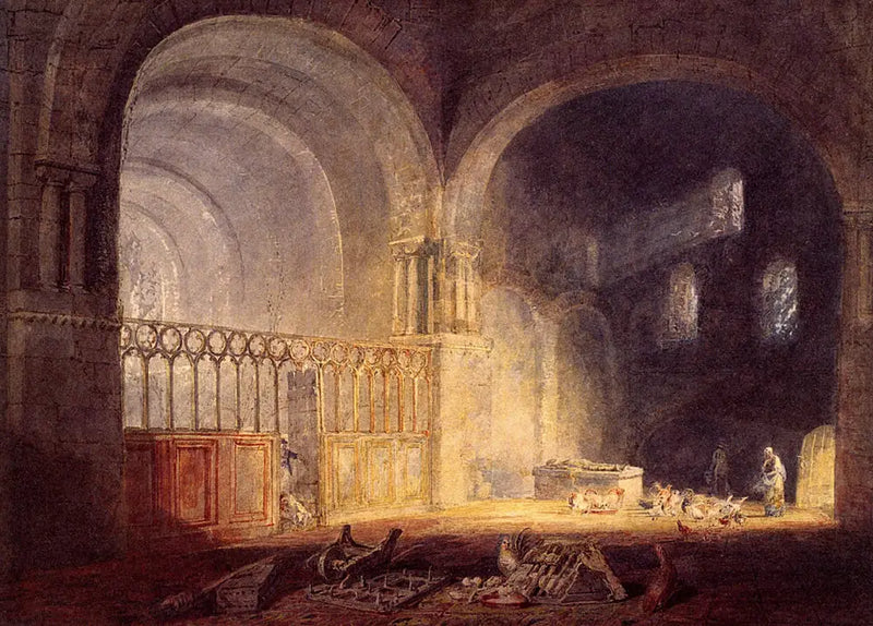 Ewenny Manastırı Transepti, Glamorganshire - J. M. W. Turner
