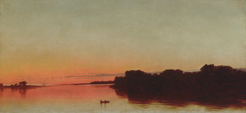 Sound üzerindeki Günbatımı, Darien, Connecticut - John Frederick Kensett