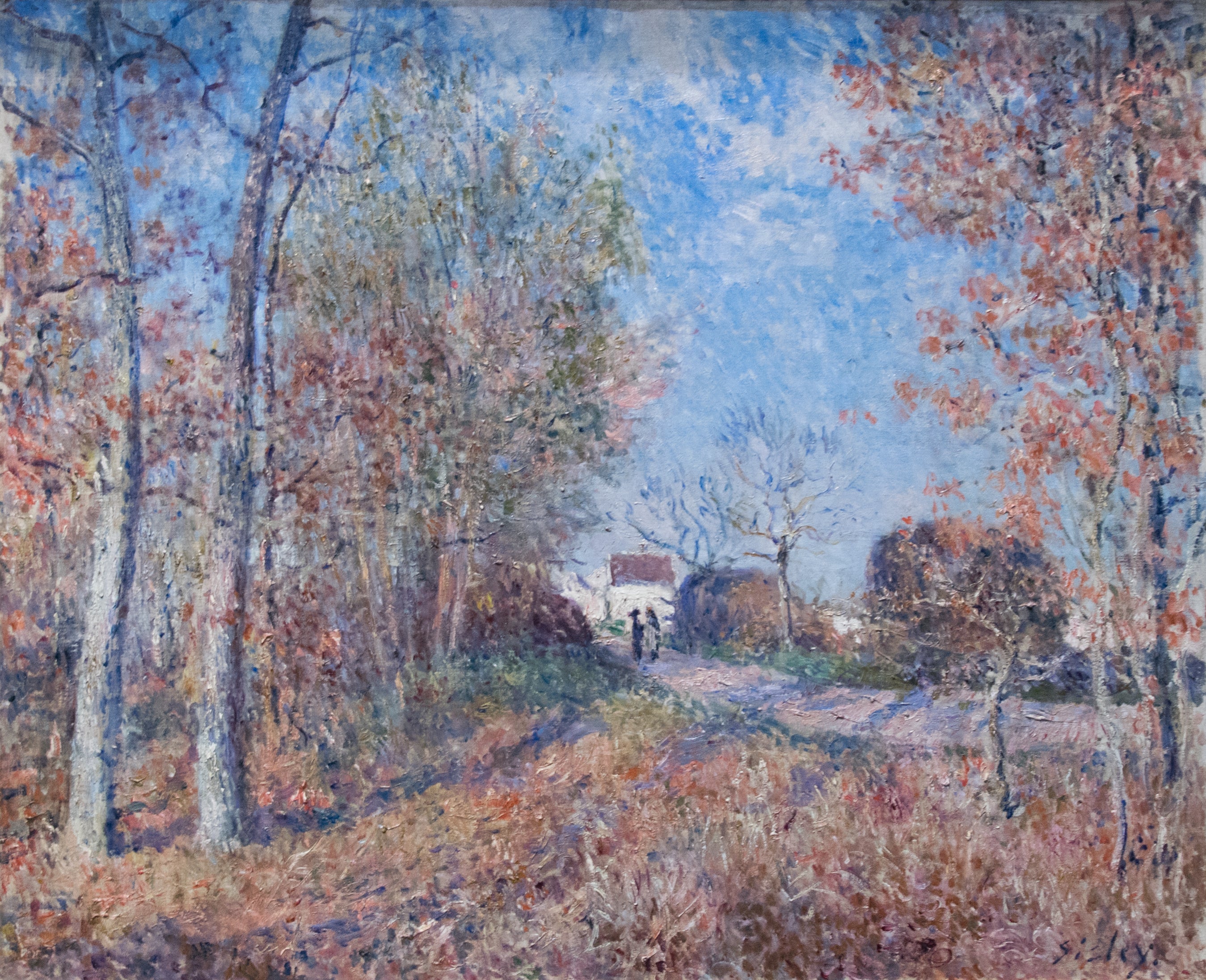 Reproduction du tableau « Un coin de bois aux Sablons - Alfred Sisley » par Alpha Reproduction en peinture à l’huile