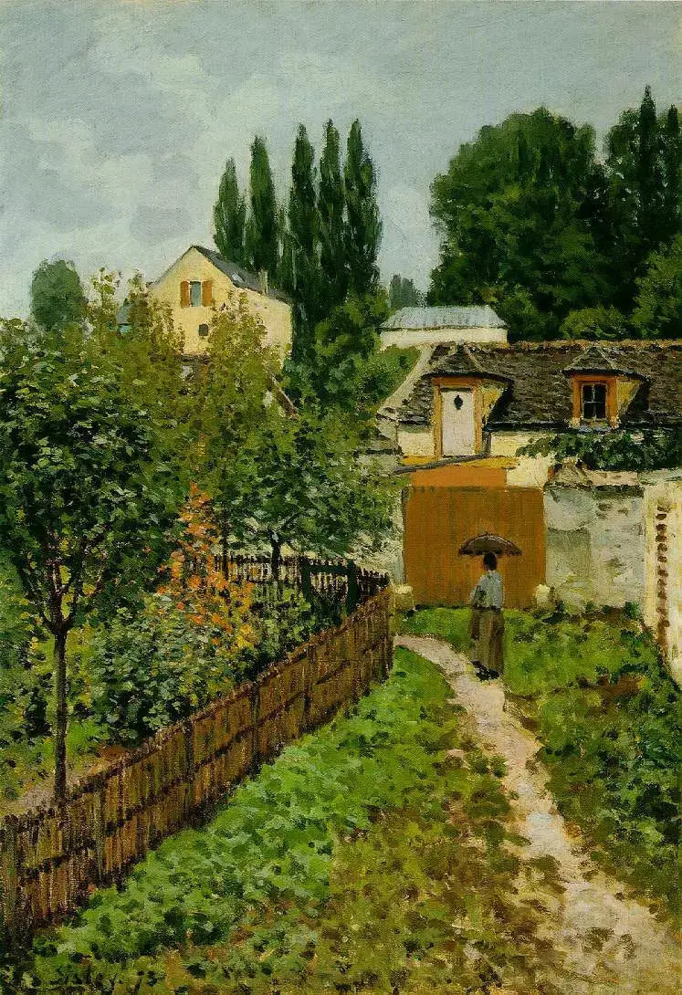 Louveciennes'de Bir Bahçe - Alfred Sisley