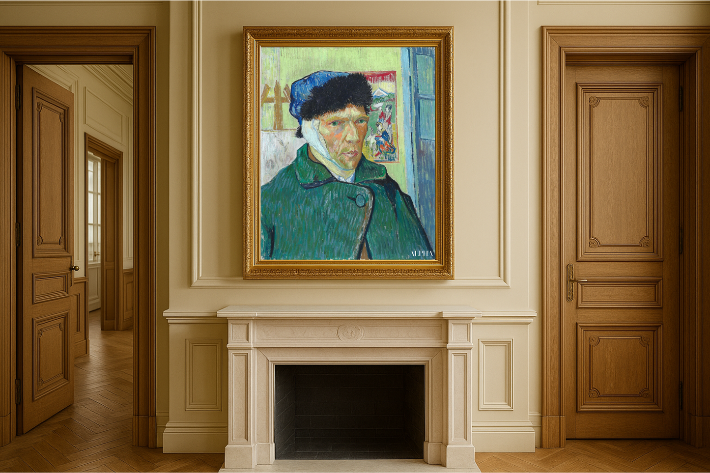🎨 Kulak bandajlı otoportre – Vincent van Gogh (1889)