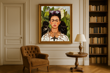 Dikenli kolyeli ve sinekkapanlı otoportre – Frida Kahlo (1940)