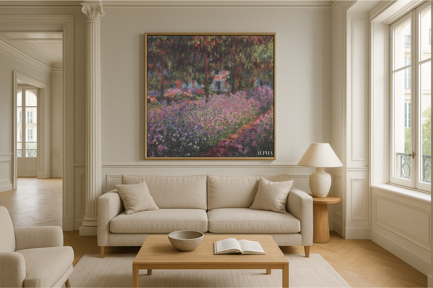 Sanatçının Giverny'deki Bahçesi (İris) – Claude Monet, yaklaşık 1900