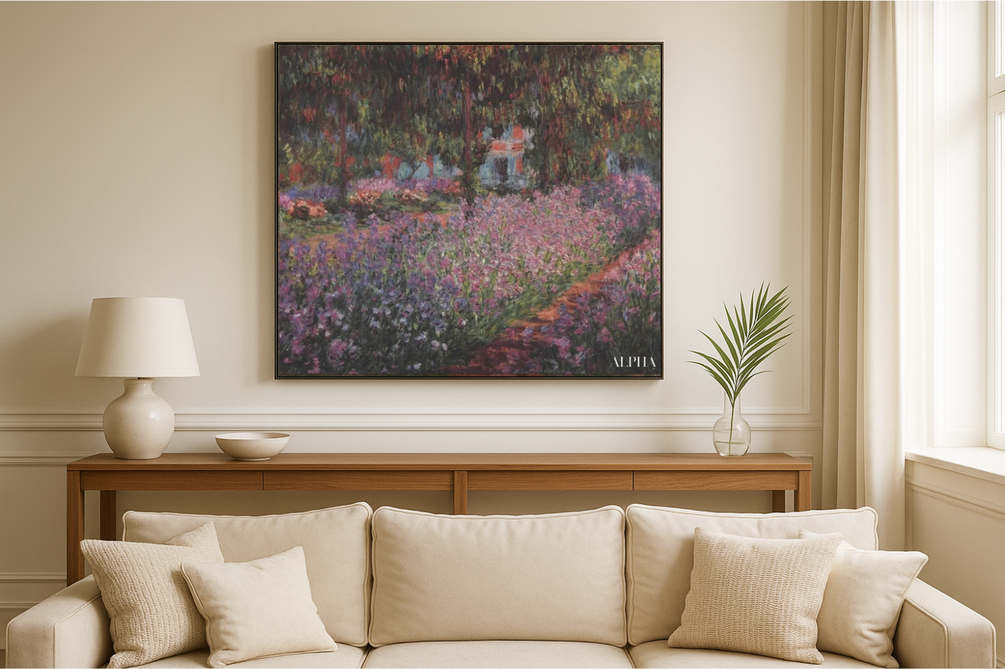 Sanatçının Giverny'deki Bahçesi (İris) – Claude Monet, yaklaşık 1900