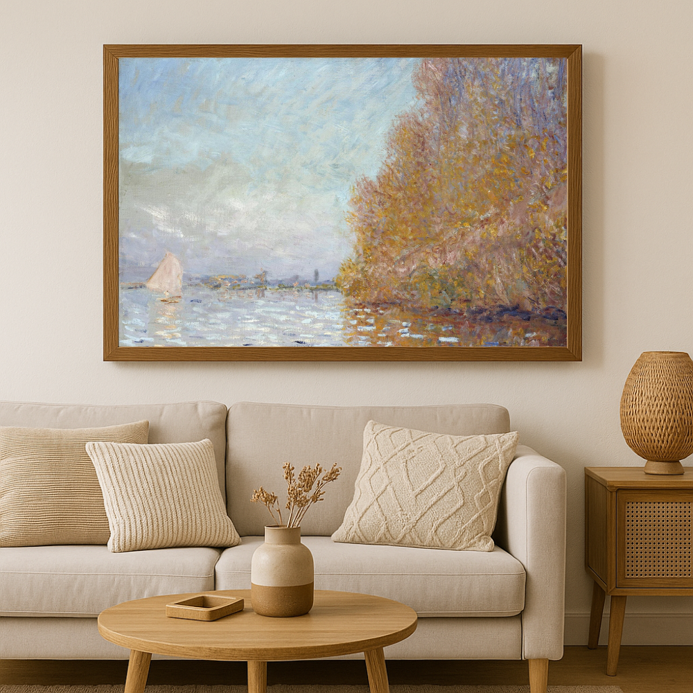 ⛵ Argenteuil Havzası ve bir yelkenli – Claude Monet (yaklaşık 1874)