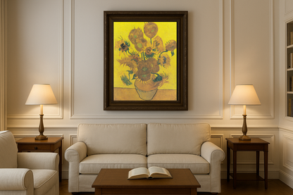 🌻 On Beş Ayçiçeği ile Vazo – Vincent van Gogh (1888)