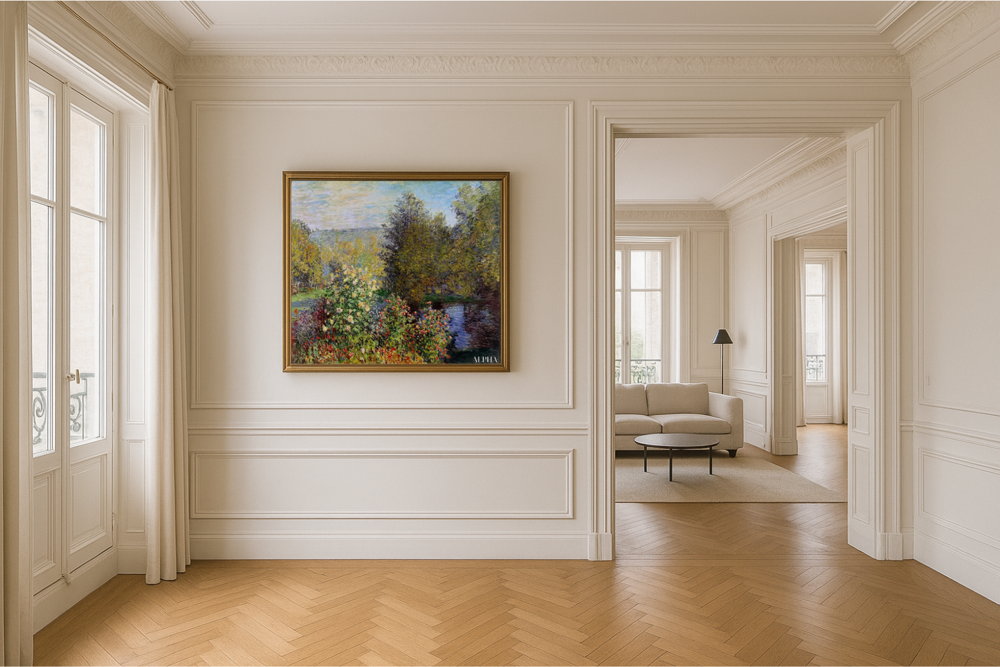 🌿 Montgeron'da Bahçe Köşesi – Claude Monet (1876)