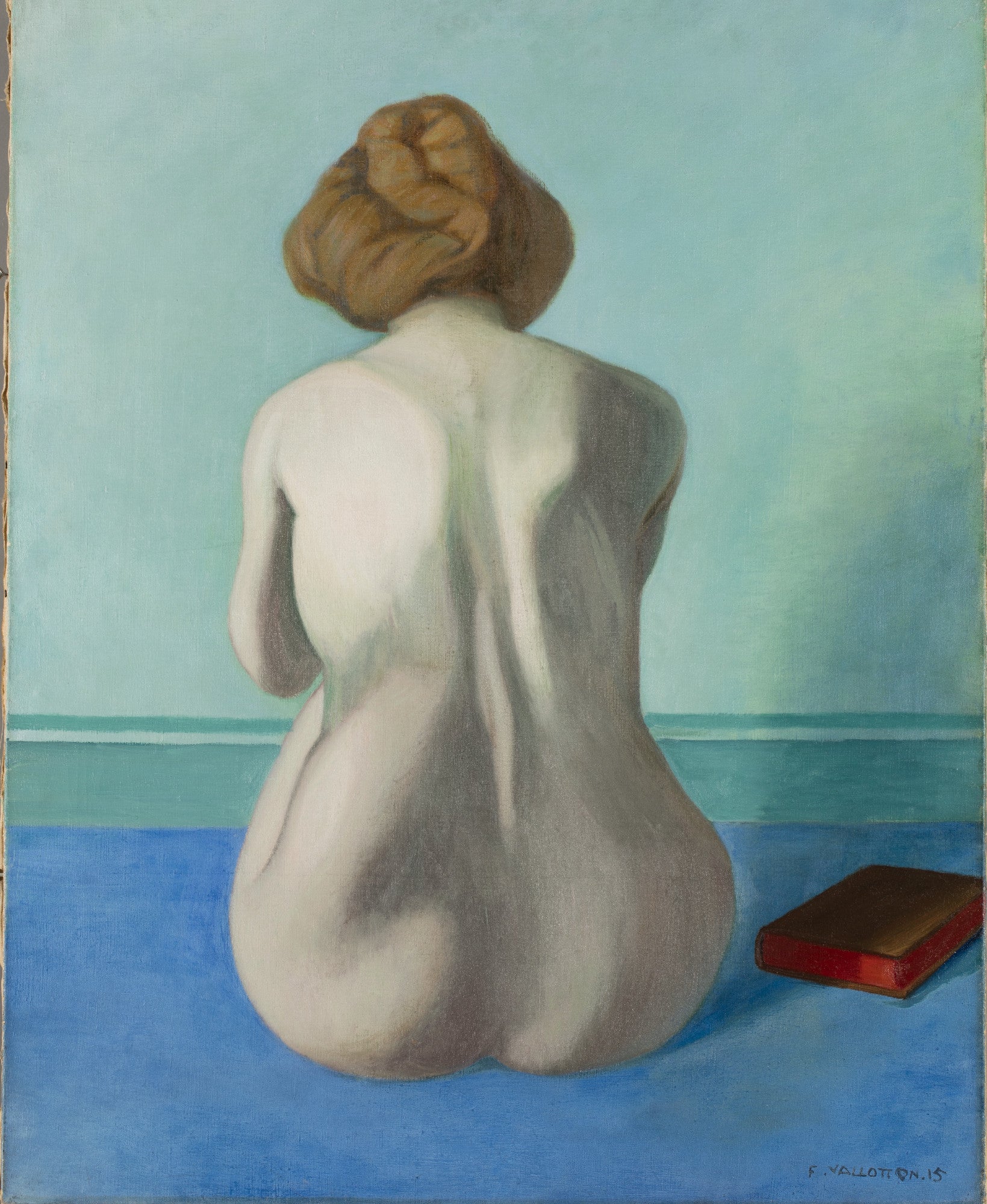 Femme assise sur le dos - Félix Vallotton