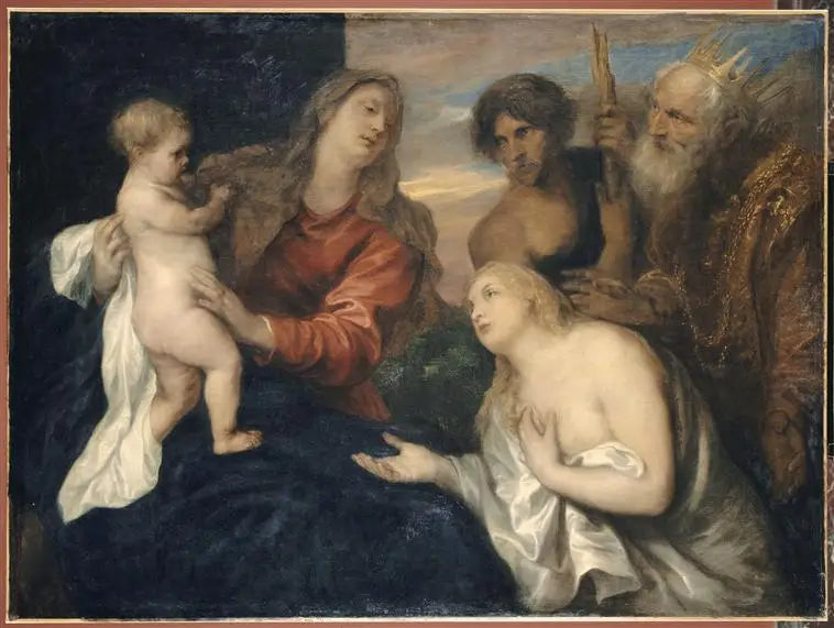 Bakire, Çocuk İsa ve Üç Tövbekar - Antoine van Dyck