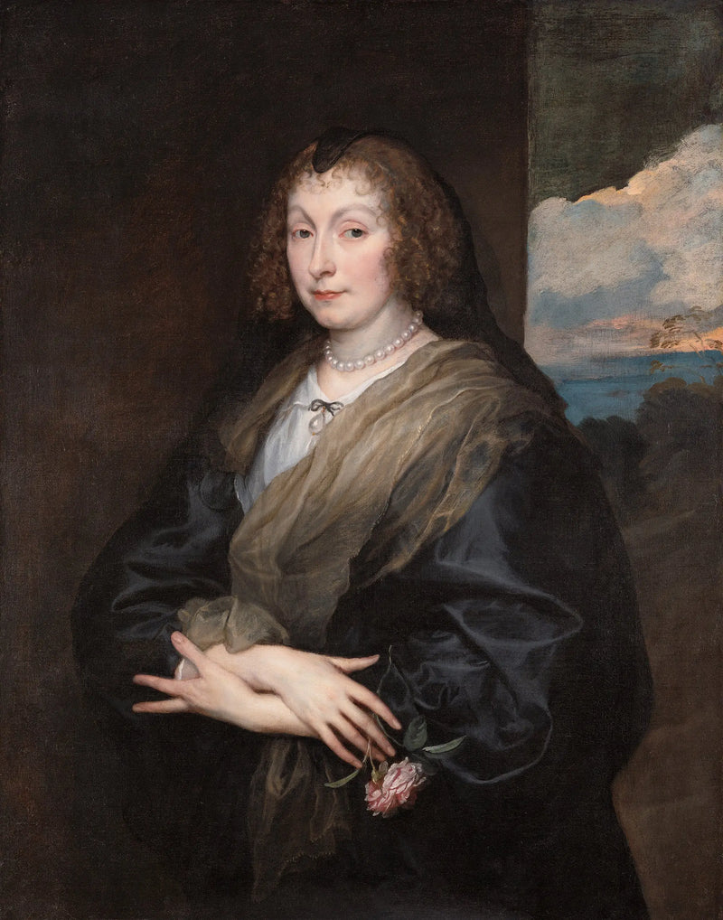 Güzel Kadın ve Gül - Antoine van Dyck