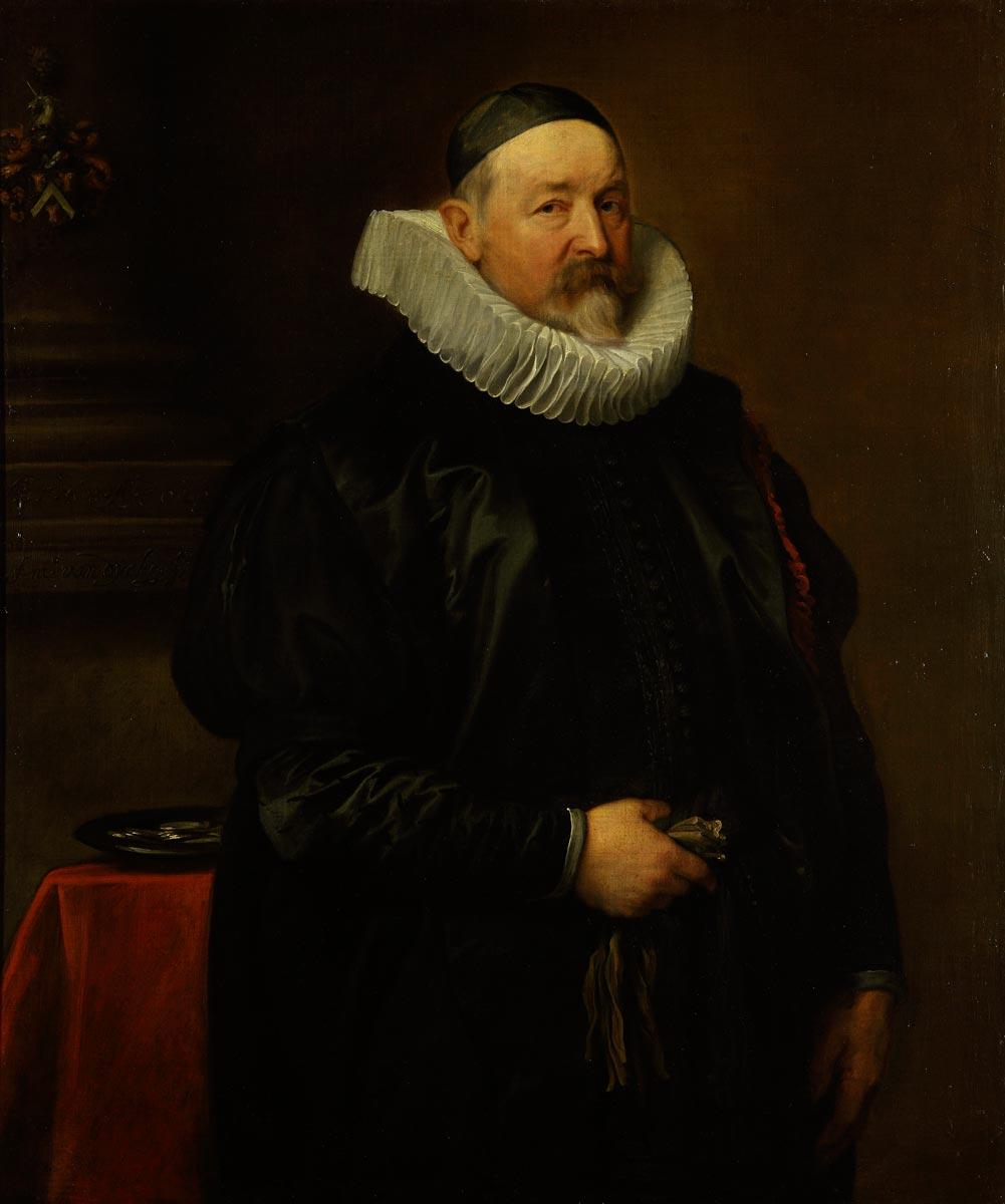 Portrait de l'aumônier de la ville d'Anvers, Adriaen Stevens, âgé de 68 ans - Antoine van Dyck