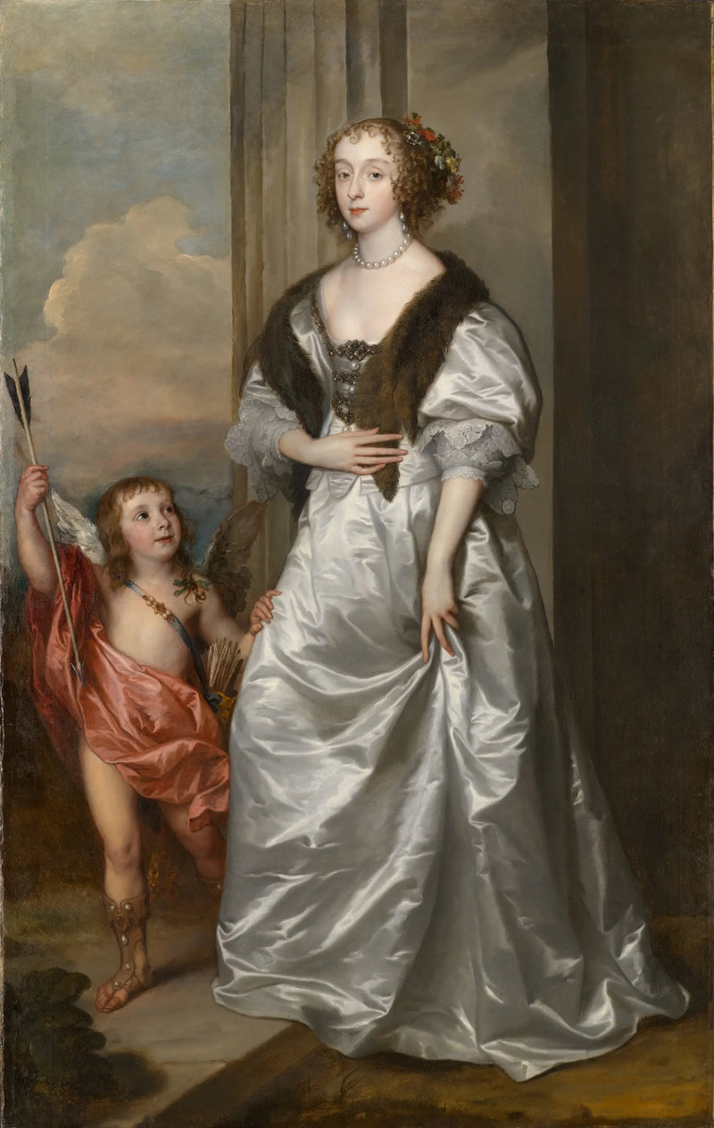 Lady Mary Villiers, gelecekteki Richmond ve Lennox düküçe, Charles Hamilton, Lord Arran ile - Antoine van Dyck