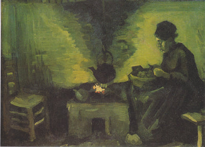 Ocak Kenarındaki Köylü Kadın - Vincent van Gogh